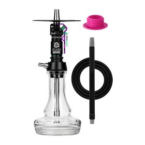 Cachimba árabe estilo brillante con forma de <span class=keywords><strong>granada</strong></span> blanca, juego de barra con base de vidrio pulido a espejo - Product Image 3