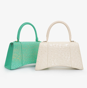 Bolso de diseño para mujer, cartera y bolso de mano de piel de avestruz de alta calidad, mini bolso de mano de estilo único - Product Image 1