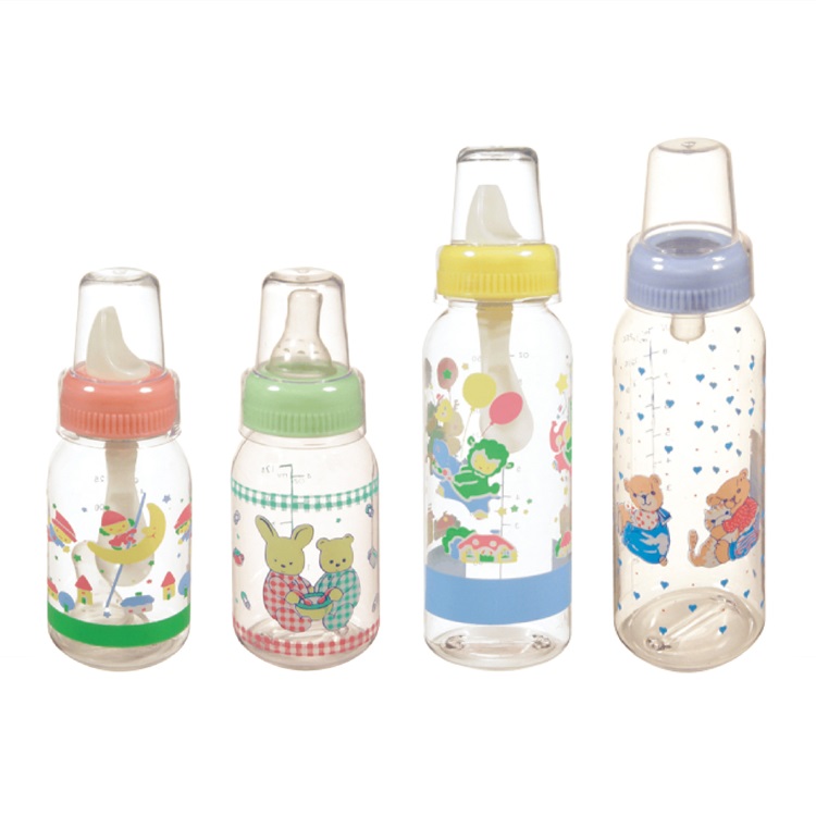 China supplier 4oz 8oz infant liquid feeder biberon durable baby feeding bottle with spoon