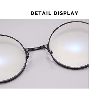 Montura de Gafas Redondas Retro, Gafas de Alta Calidad con Protección Contra Luz Azul para Hombre, Fábrica de Gafas - Product Image 5