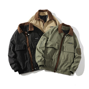 Custom <span class=keywords><strong>Vintage</strong></span> <span class=keywords><strong>Ropa</strong></span> De Hombre <span class=keywords><strong>Ropa</strong></span> De Trabajo Casual Retro Bomber Jacket Streetwear Chaquetas - Product Image 6