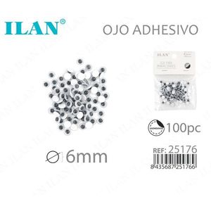 Occhi adesivi per artigianato Iln da 6 mm, 100 pezzi, per progetti fatti a mano - Product Image 3
