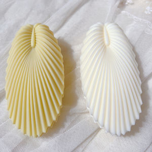 Moule à Cire Coquille Saint-Jacques Décoratif Moderne pour la Maison, Moule en Silicone Coquillage <span class=keywords><strong>Origami</strong></span>, Moules à Bougies en Silicone <span class=keywords><strong>Feuille</strong></span> Colonne - Product Image 4