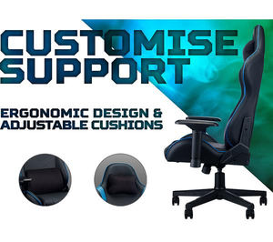 AJUNION 批发 OEM ODM 人体工学游戏椅 可调节游戏椅 经济型游戏旋转赛车电脑椅 带头枕的游戏椅 - Product Image 3