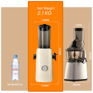 เครื่องสกัดน้ำผลไม้ระบบส้มแบบ SJ-061เครื่องสกัดน้ำผลไม้แบบช้าขนาดใหญ่มอเตอร์ไฟฟ้ากระแสตรงสำหรับใช้ในครัวเรือน - Product Image 3