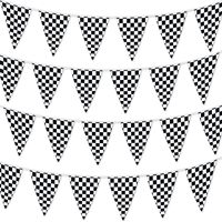 Özel kırmızı ve beyaz kontrol bayrağı-iki Metal Grommets ile 3x5 Ft - 100D Polyester damalı yarış afiş
