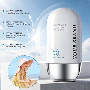 <span class=keywords><strong>Protector</strong></span> <span class=keywords><strong>Solar</strong></span> Mineral Incoloro SPF50+ de Marca Privada Personalizada para el Cuidado de la Piel Coreana con Óxido de Zinc, Utilizable como Crema <span class=keywords><strong>Facial</strong></span> - Product Image 2