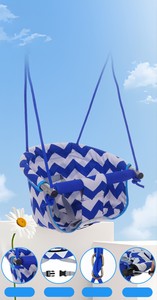 Chaise suspendue pour enfants de haute qualité pour l'extérieur, balançoire en toile pour bébé, siège de balançoire en bois réglable pour bébé, aire de jeux - Product Image 5