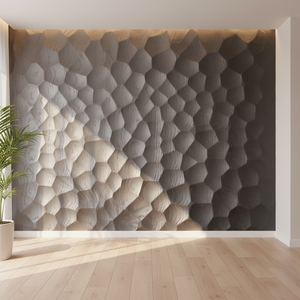 Paneles de Pared de Madera MDF Sólida 3D Duraderos, Paneles Acústicos, Revestimiento Decorativo para Paredes Interiores y Exteriores - Product Image 1