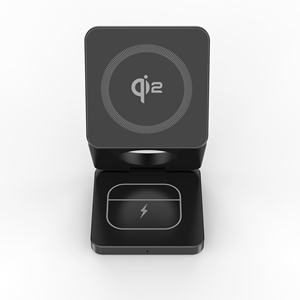 Cargador Inalámbrico Magnético Plegable 3 en 1 de Metal de Aluminio Qi2 de <span class=keywords><strong>Carga</strong></span> Rápida de 15W para iPhone, Apple Watch, AirPods y Samsung <span class=keywords><strong>Galaxy</strong></span> <span class=keywords><strong>Buds</strong></span> - Product Image 3