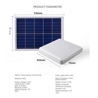Plafonnier solaire direct d'usine avec télécommande Lampe solaire pour intérieur Lumière solaire d'intérieur Maison