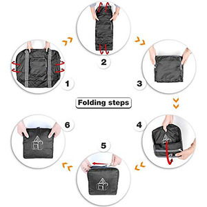 Almacenamiento DE EQUIPAJE DE VIAJE plegable deportes gimnasio resistente al agua Nylon Ripstop Duffle Bag Weekender bolsas de mano para hombres y mujeres - Product Image 4