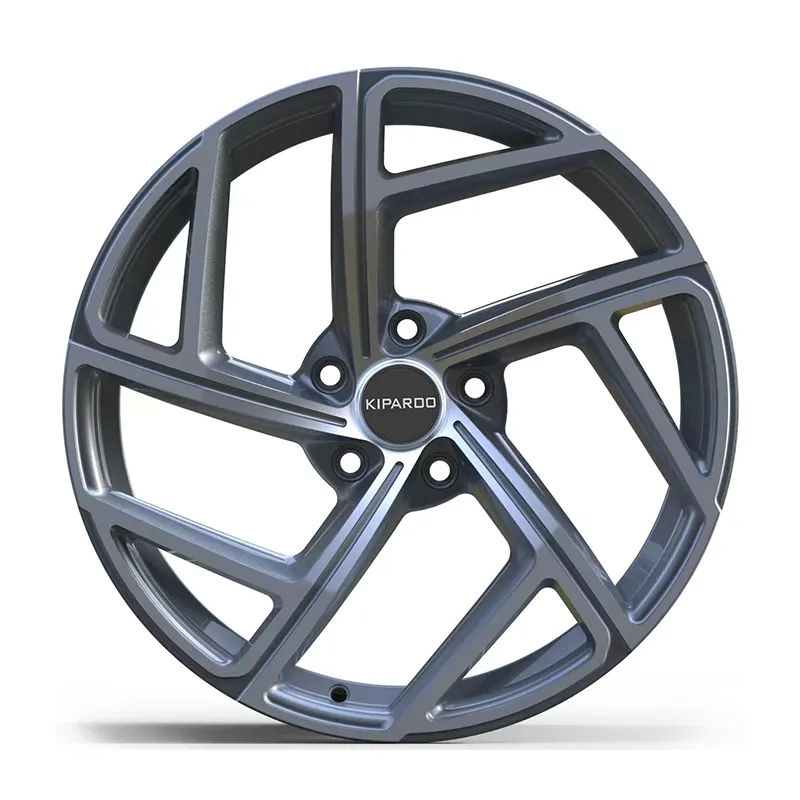 KIPARDO 16 inch 17 inch 18 inch 5x114.3 5x112 fashion style matt black spoke alloy wheel car rims