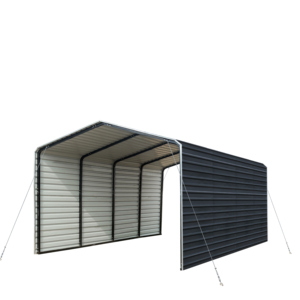 Tettoia <span class=keywords><strong>per</strong></span> <span class=keywords><strong>Auto</strong></span> in Acciaio dal Design Moderno con Tetto Impermeabile <span class=keywords><strong>per</strong></span> Uso Esterno, Garage e Ripostiglio - Product Image 5