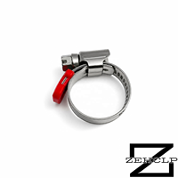 Collier de serrage à vis sans fin en acier inoxydable 304, réglable, robuste, résistant à haute pression, pour tuyaux automobiles et de plomberie