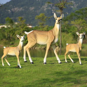 Tượng Động Vật Linh Dương Tây Tạng Bằng Sợi Thủy Tinh Tùy Chỉnh Để Trang Trí Cảnh Quan Vườn Ngoài Trời Lớn - Product Image 3