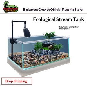 Piccolo <span class=keywords><strong>Acquario</strong></span> da Tavolo Ecologico e Creativo con Circolazione Automatica per Pesci Rossi, Ideale per Soggiorno - Product Image 5