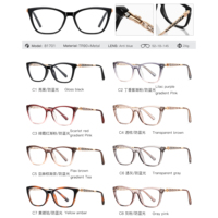 Lunettes anti-lumière bleue pour femmes MS 81701, monture carrée géométrique en TR90 avec branches métalliques ajourées, artisanat de qualité supérieure