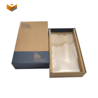 Boîte d'emballage pour téléphone portable avec couvercle et base personnalisés, emballage cadeau pour téléphone portable, boîte en carton avec insert en papier kraft