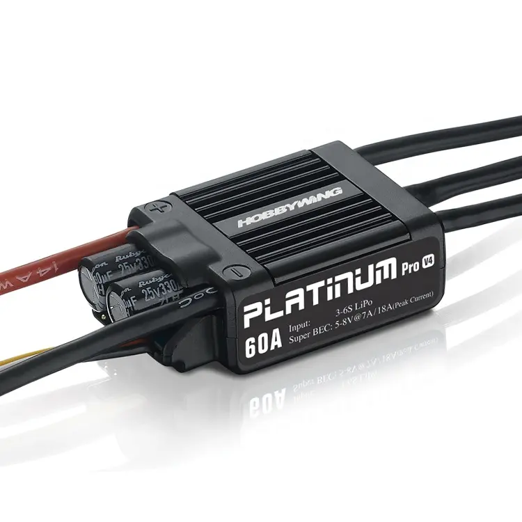 Hobbywing Platinum Pro V4 Brushless ESC 60A 80A Electronic Speed Controller 3-6S Lipo Built-in BEC For RC Drone FPV Aircraft