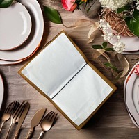 Couverture de menu en cuir véritable A4 Cafe Bar Luxury Menu Folder Restaurant Server Guest Check Book