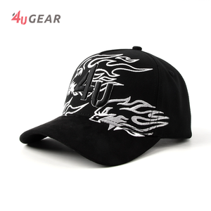 Nón kết 4UGEAR bán buôn dành cho nam, nhà sản xuất mũ tùy chỉnh 4U, mũ bóng chày snapback 5 tấm bằng da lộn có <span class=keywords><strong>logo</strong></span> tùy chỉnh - Product Image 1