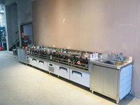 Station de travail en acier inoxydable pour Bubble Tea, cocktail, 120 cm, Glory, bar à cocktails portable, station de bar, bar bien équipé