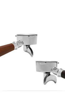 Portafilter kopi Stainless Steel 304, pegangan kayu mesin kopi Barsetto 58MM - Product Image 5