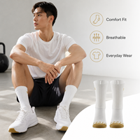 Chaussettes de course et de cyclisme légères personnalisées pour l'automne, élastiques, antidérapantes, à compression aérodynamique pour hommes, enfants et jeunes avec revers.