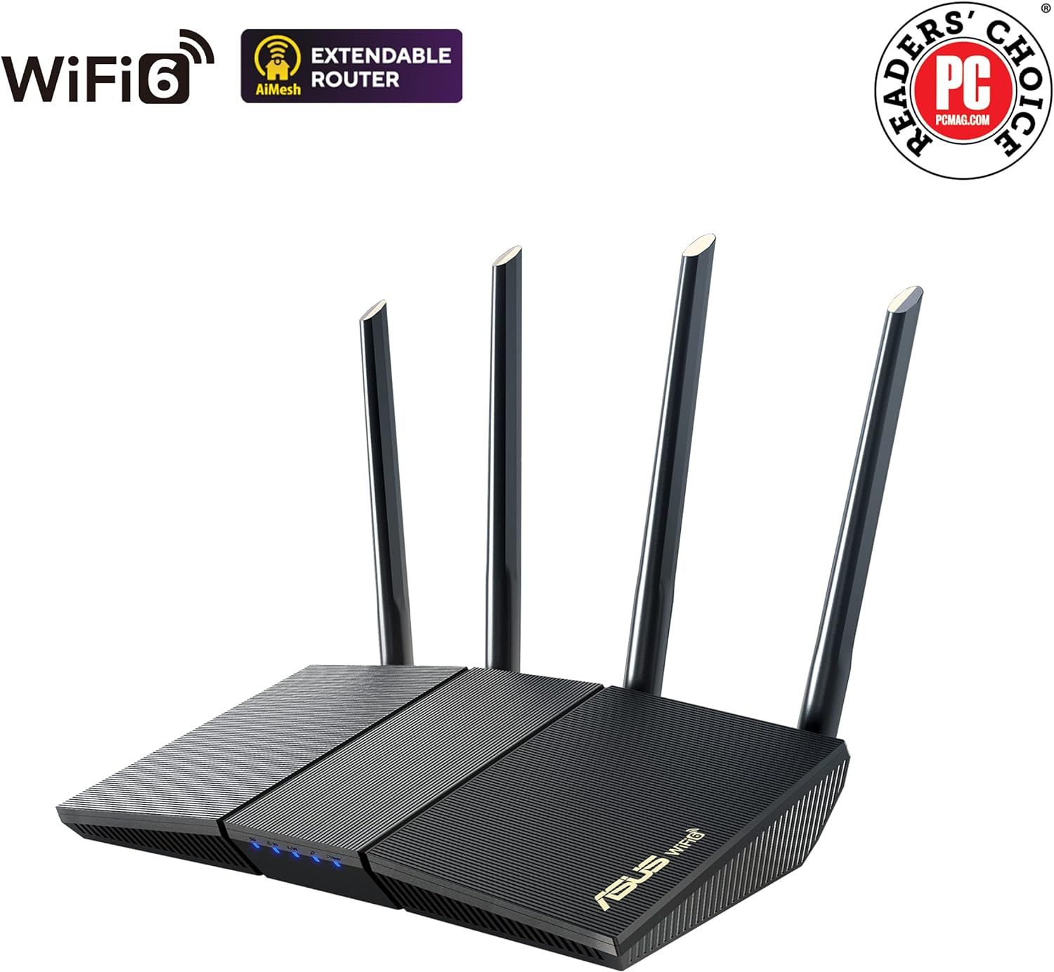 Asus RT-AX57 (AX3000) Dual-Band Wifi 6 Router - Voip, Firewall 