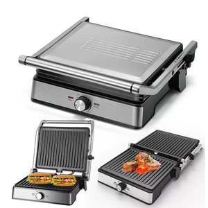 Grill <span class=keywords><strong>Raclette</strong></span> BBQ 20000W en Acier Inoxydable Chaud avec Plaque de Cuisson Antiadhésive à Surfaces Plates et Nervurées - Product Image 2