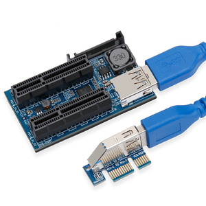 Cable de extensión PCIe X1 a X4, cable elevador PCIe para adaptador <span class=keywords><strong>USB</strong></span> PCIe - Product Image 2