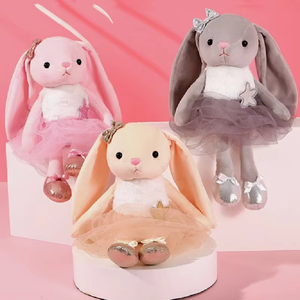 Lindo Conejito de Ballet, Peluche de Conejo Pequeño, Muñeco de Peluche para Niños, Marioneta de Conejo, Regalo de Cumpleaños - Product Image 1