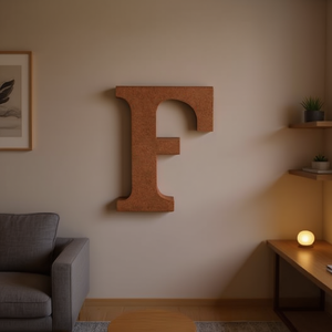 ILAN Lettera Decorativa in Legno F 15Cm per Decorazione Murale - Product Image 3