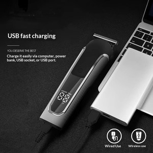 Juego de Recortadora de Pelo Eléctrica Profesional para Barbería, Pantalla Digital, Batería de Litio Resistente al Agua (3 Horas de Autonomía), Uso Doméstico, Inglés - Product Image 3