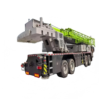 Grúa sobre Camión XCT80 Original de 80 Toneladas Usada, Altura de Elevación de 5000m, Cilindro Hidráulico Scania, Bomba de Caja de Cambios, Carga Máxima de 85 Toneladas, China