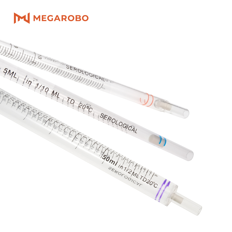 Медицинские лабораторные одноразовые стерильные пипетки Megarobo 5 мл 10 мл 25 мл 50 мл