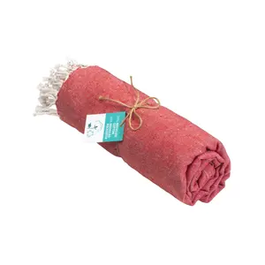 Toalla de playa pareo de algodón reciclado, gadgets sostenibles - Product Image 1