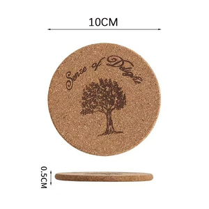 Petit chien <span class=keywords><strong>chat</strong></span> hibou visage d'animal sous-verres en liège imprimés UV 100*100*4mm - Product Image 6