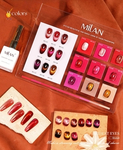 Juegos de Esmaltes de Uñas en Gel UV de 9 Colores Oferta Especial Año Nuevo Gel Magnético Ojo de Gato con Brillantina Roja Borgoña Rojo Sangre Destellante Esmalte de Uñas LED de Gran Venta - Product Image 6