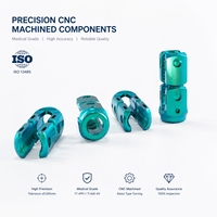 Connecteur de fixation de tige spinale OEM suisse usiné CNC en Ti-6Al-4V 17-4PH, anodisé, de qualité médicale, personnalisé, conforme ISO 13485