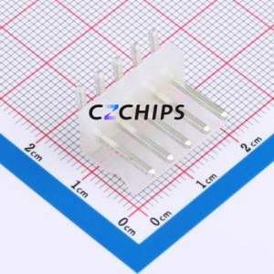 HX CH3.96-5P WZ Wire-to-Board Pin Header Bent Lead Through Hole,P=3.96mm Connector 1x5P 3.96mm Right Angle Insert CH - Product Image 1