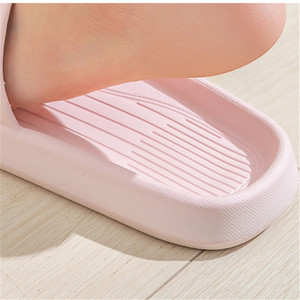 Zapatillas de mujer para hombre, zapatillas suaves básicas para dormitorio interior, zapatos antideslizantes para el hogar - Product Image 3