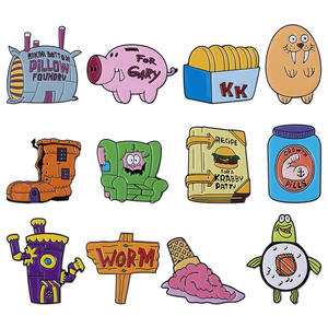 Sünger bob SquarePants emaye <span class=keywords><strong>Pin</strong></span> Patrick yıldız yaka iğneler sırt çantası rozetleri broş için giysi aksesuarları hediye - Product Image 2