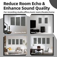 Panel Acústico de Tela Ecológico Ignífugo de Diseño Moderno, Altamente Efectivo en la Absorción de Sonido para Sala de Estar y Apartamento