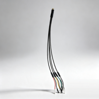 Özel 26AWG Koaksiyel Kablo Demeti Dupont Konnektör Dişi 2.54mm Sıkıştırmalı Sinyal Kablosu PCB Konnektörü