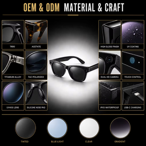 Gafas Inteligentes con IA 2026, Cámara de 8MP, Grabación de Video, Traducción en Más de 20 Idiomas, Llamadas, Reproducción de Música, para Hombre y Mujer - Product Image 3
