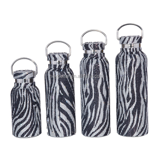 Diamond thermoals Bling bottiglia d'acqua in acciaio inossidabile a doppia parete isolata <span class=keywords><strong>Shinny</strong></span> Glitter bottiglia di strass per le donne Tumbler - Product Image 4