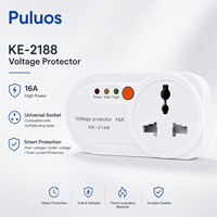 Protecteur de tension multi-standards Puluos KE-2188 avec options de prises universelles EU, US, UK, AU, Afrique du Sud