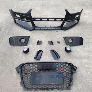Kit de carrocería de coche para AUD-I A4 B8.5 B9 2013 2014 2015 2016 actualización parachoques delantero rejilla de panal Facekit labios traseros deportivos modificados - Product Image 4